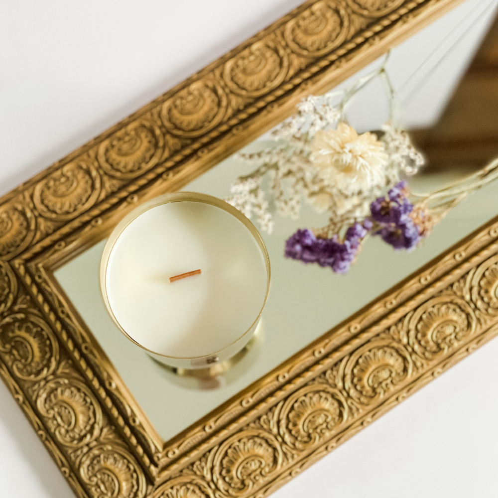 decorative brass candle