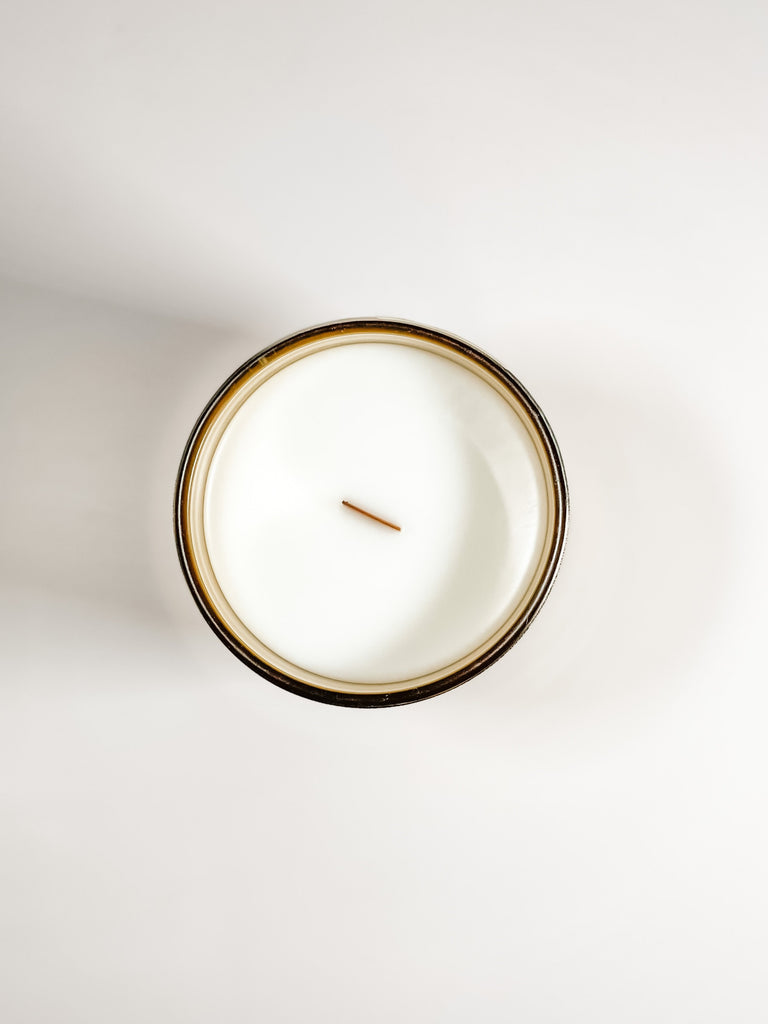 Gold Glass Candle